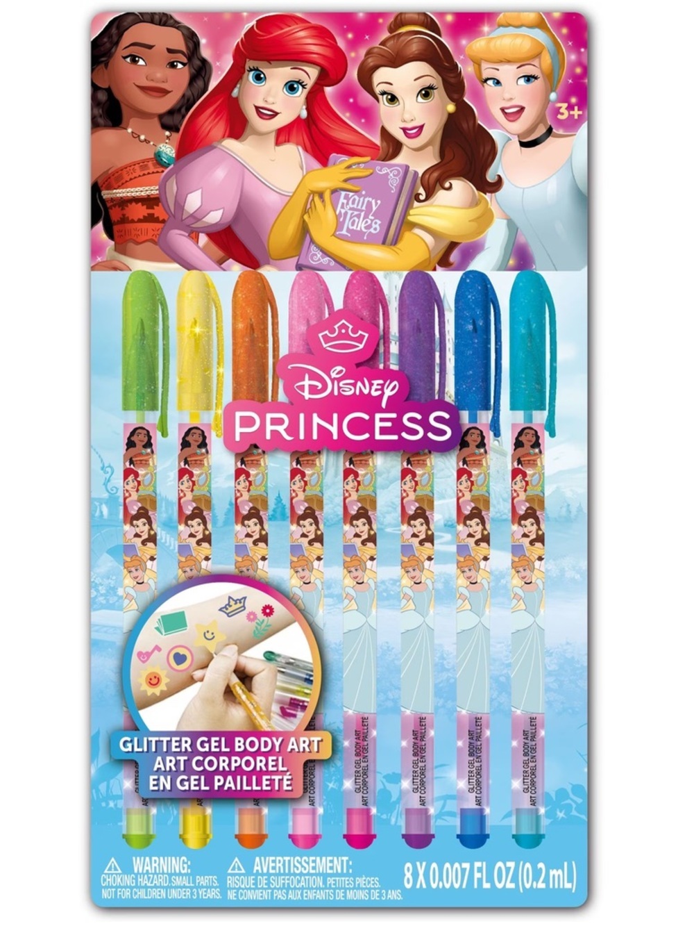 🖍️✨Pack of 8 Tattoo Pens/$12 or 3 Packs/$22 DISNEY PRINCESS NWT Glitter Body Art